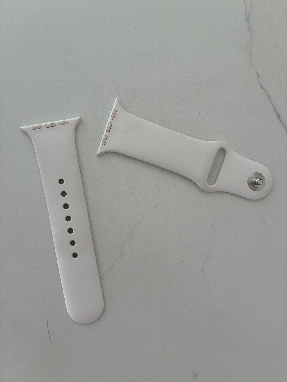 Apple Watch Off-White Silicone Smartwatch Sport Band Replacement